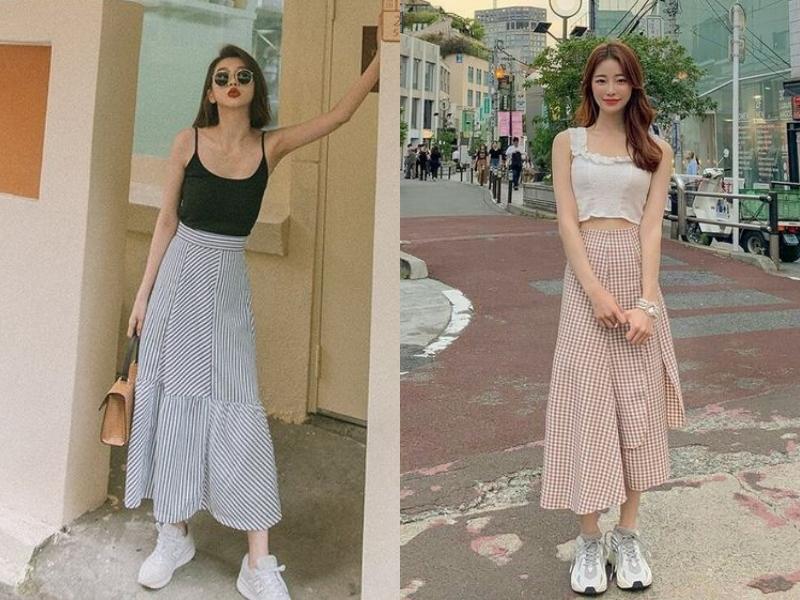 0107659b-cach-phoi-do-nu-di-choi-mua-he-45 Áo hai dây và chân váy dài là cách phối đồ nữ đi chơi mùa hè trẻ trung, năng động (Nguồn: kenh14.vn)