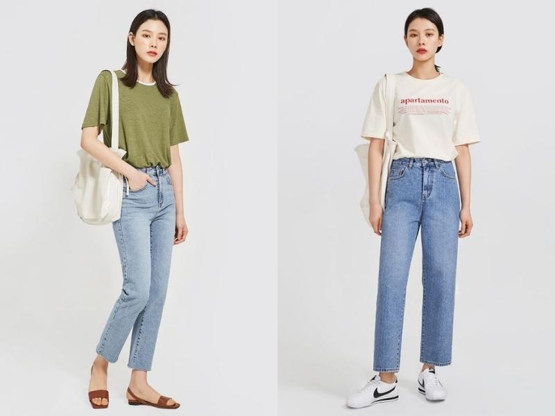 018d05cc-14 Áo thun màu trơn sơ vin sẽ giúp bạn có set đồ vừa đi học vừa đi chơi cùng bạn bè (Nguồn: officialkoreanfashion.blogspot)