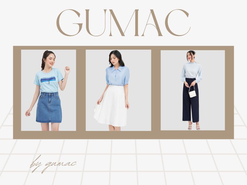 01ab77ab-mau-xanh-duong-phoi-voi-maug-gi-38 Gumac là shop thời trang đa phong cách, dành cho nhiều phân khúc khách hàng và hoàn cảnh khác nhau (Nguồn: Shopee Blog)