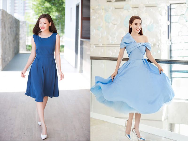 092f02cb-mau-xanh-duong-phoi-voi-maug-gi-13 Thuần khiết và dịu dàng là đặc điểm khi mặc đồ màu xanh dương (Nguồn: Eva/Zstyle)