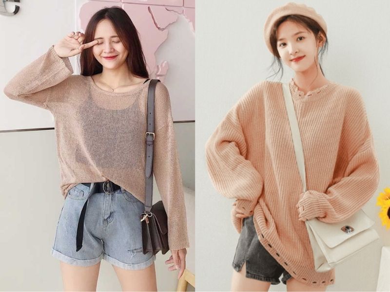 10d03047-phoi-do-voi-quan-short-nu-34 Áo tay dài tiện dụng khi che nắng khi di chuyển (Nguồn: Sức Khỏe Đời Sống/ Vua hàng hiệu)