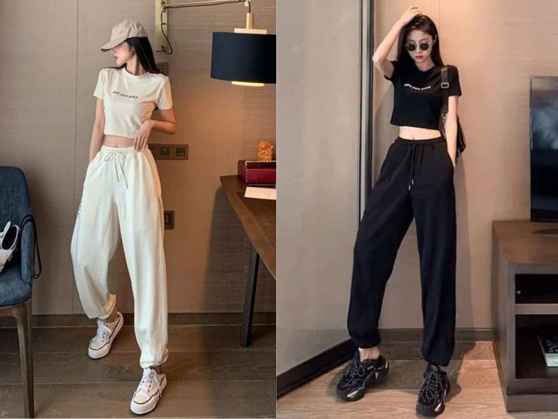 172264ac-cach-phoi-do-nu-di-choi-mua-he-23 Áo croptop rất thích hợp sử dụng để phối đồ nữ mùa hè (Nguồn: yesstyle.com và Eirlys Ryu)