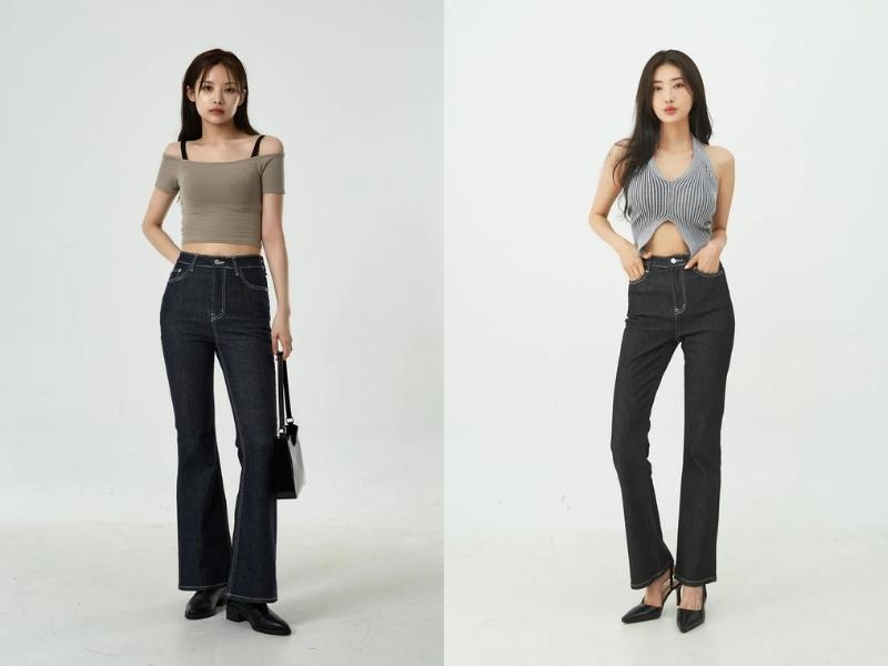 1ef88983-45 Quần jeans đen phối với áo màu gì? Quần jeans đen có thể phối với áo màu trung tính (Nguồn: lewkin.com)