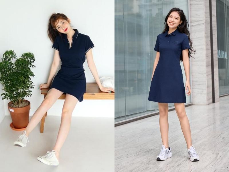 2ee69843-cach-phoi-do-nu-di-choi-mua-he-31 Đầm polo là item thích hợp để bạn diện vào những ngày nắng nóng (Nguồn: Mint.Tang và Yody)