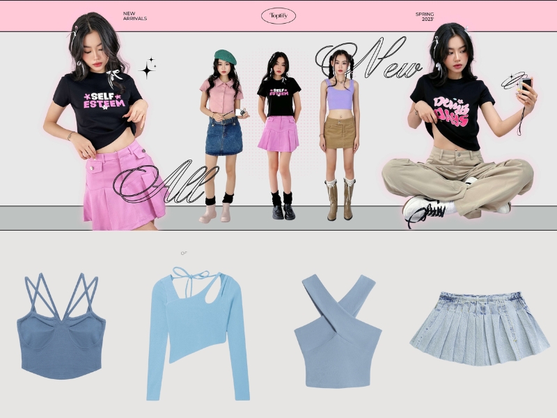 435eedc8-shop-quan-ao-nu-7 Quần áo nữ đẹp cá tính tại TOPTIFY (Nguồn: Shopee Blog)