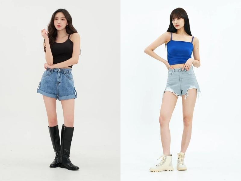 5d07a873-20 Bạn có thể phối nhiều outfit mùa hè với quần short jeans nữ (Nguồn: lewkin.com)