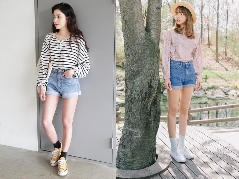 5fd4302d-phoi-do-voi-quan-short-nu-14 phối đồ với quần short jean nữ