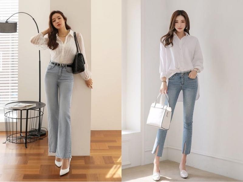 6115f2ba-11 Áo sơ mi trắng giúp set đồ bạn thanh lịch và trẻ trung hơn (Nguồn: yesstyle.com)