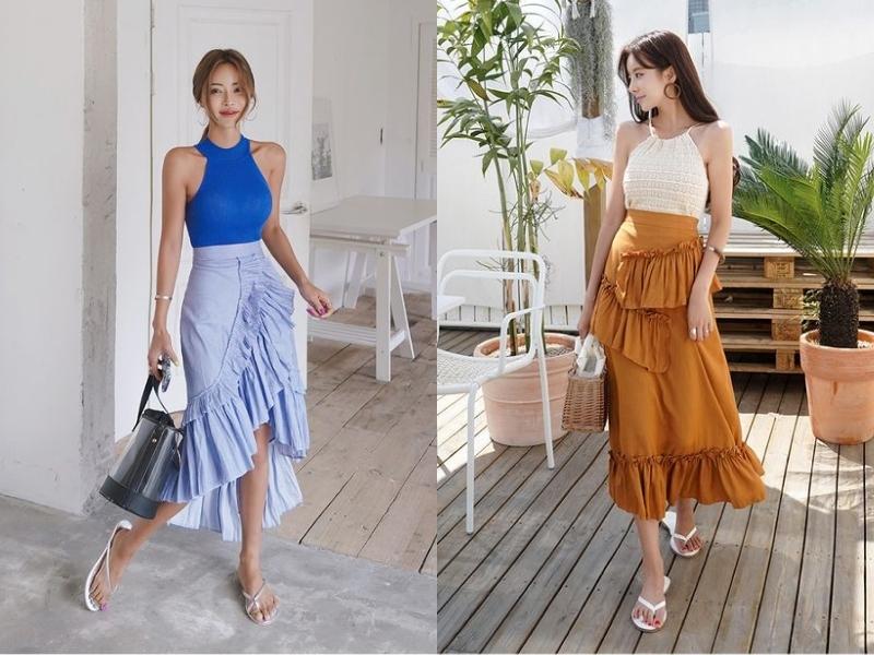 6935fccd-cach-phoi-do-nu-di-choi-mua-he-16 Áo yếm giúp khoe đường cong của nữ giới (Nguồn: eranzi.co.kr)