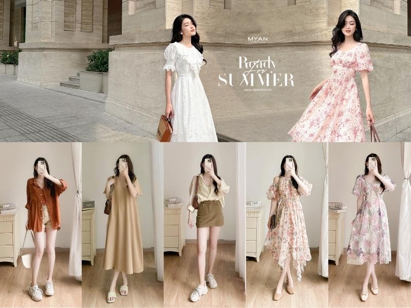 6fd759f6-cach-phoi-do-nu-di-choi-mua-he-58 MYAN sở hữu đa dạng các mẫu quần áo phù hợp với phong cách thời trang mùa hè (Nguồn: Shopee Blog)
