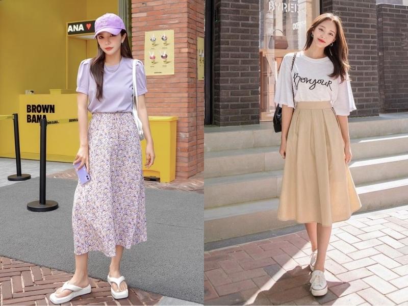 731f6335-cach-phoi-do-nu-di-choi-mua-he-30 Bạn có thể phối đồ ulzzang mùa hè với chân váy chữ A dáng dài (Nguồn: us.shein.com và xuongmaysi.com)