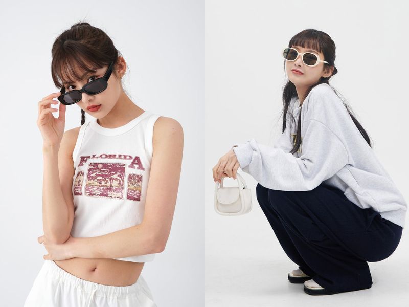 7b913a70-cach-chon-kinh-phu-hop-voi-khuon-mat-nu-12 Kính gọng chữ nhật basic nhưng vẫn khiến các nàng trông sành điệu hơn (Nguồn: Lewkin)