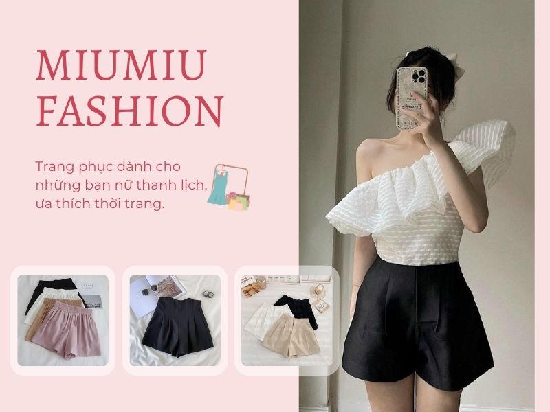 81363e18-phoi-do-voi-quan-short-nu-59 Quần short của Miumiu Fashion dành cho các chị em theo phong cách thanh lịch, trưởng thành (Nguồn: Shopee Blog)