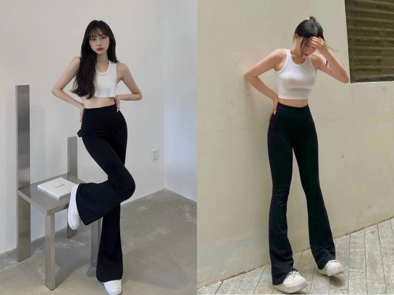 Áo croptop ba lỗ biến hóa phong cách thời trang hơn (Nguồn: lewkin.com)