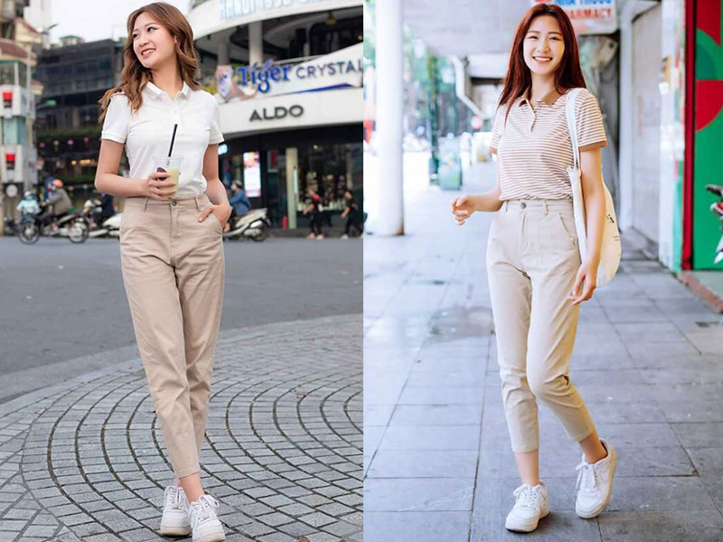 aa2cc662-101 Quần baggy chính là item không thể thiếu của các cô nàng công sở (Nguồn: Đồng phục Hải Anh)
