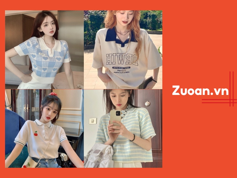 aef18bd5-phoi-do-voi-ao-polo-nu10 Zuoan là một shop nước ngoài sở hữu nhiều áo polo nữ phá cách (Nguồn: Shopee Blog)