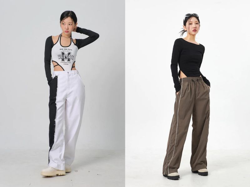 ce0d9161-phoi-do-voi-quan-ong-rong-12 Bodysuit giúp bạn khoe da thịt tinh tế hơn (Nguồn: lewkin.com)