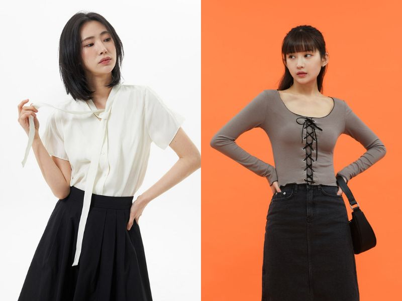 d1da5295-cach-phoi-do-voi-chan-vay-den-11 Thanh lịch nhẹ nhàng cùng chân váy đen (Nguồn: Lewkin)