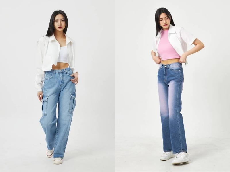 e6e0be0c-12 Bạn có thể phối với áo sơ mi croptop theo kiểu ulzzang đang thịnh hành (Nguồn: lewkin.com)