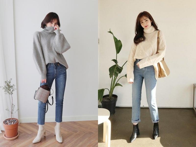 ed4fa7a4-34 Áo len cao cổ sẽ là mẫu áo phù hợp để bạn giữ ấm những ngày se lạnh (Nguồn: en.stylenanda.com)