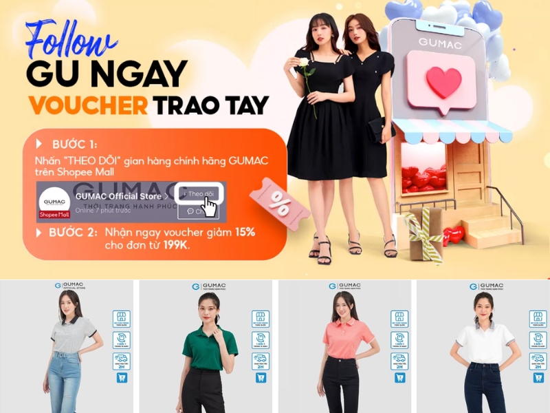 f291d02f-phoi-do-voi-ao-polo-nu16 Áo polo GUMAC phù hợp với dân công sở (Nguồn: Shopee Blog)