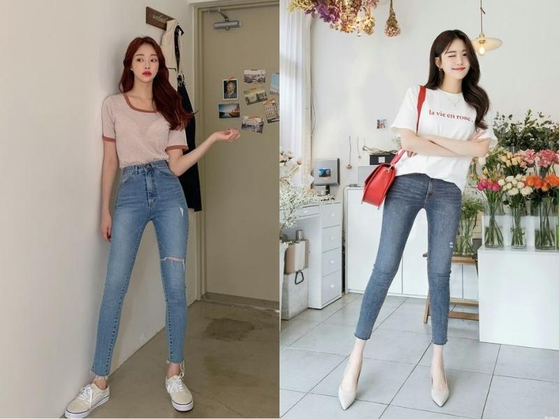 f766d220-13 Quần skinny jeans sẽ mang đến cho bạn sự trẻ trung và năng động (Nguồn: Mint.Tang/pinterest.com)